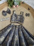 Blue Brocade Lehenga