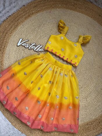 Sunshine Bloom  Kids Lehenga